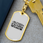 Blessed to be Called Nanny Mom Keychain Stainless Steel or 18k Gold Dog Tag Keyring-Express Your Love Gifts