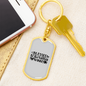 Blessed to be Called Nanny Mom Keychain Stainless Steel or 18k Gold Dog Tag Keyring-Express Your Love Gifts