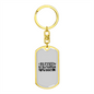 Blessed to be Called Nanny Mom Keychain Stainless Steel or 18k Gold Dog Tag Keyring-Express Your Love Gifts