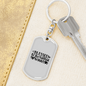 Blessed to be Called Nanny Mom Keychain Stainless Steel or 18k Gold Dog Tag Keyring-Express Your Love Gifts