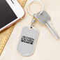 Blessed to be Called Nanny Mom Keychain Stainless Steel or 18k Gold Dog Tag Keyring-Express Your Love Gifts