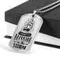Blessing In The Storm Necklace Stainless Steel or 18k Gold Dog Tag 24" Chain-Express Your Love Gifts