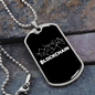 Blockchain Crypto Necklace Stainless Steel or 18k Gold Dog Tag 24" Chain-Express Your Love Gifts