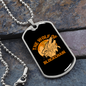 Blockchain Wolf Crypto Necklace Stainless Steel or 18k Gold Dog Tag 24" Chain-Express Your Love Gifts
