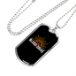 Blood Drive Cross Necklace Stainless Steel or 18k Gold Dog Tag 24" Chain-Express Your Love Gifts