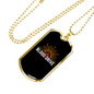 Blood Drive Cross Necklace Stainless Steel or 18k Gold Dog Tag 24" Chain-Express Your Love Gifts