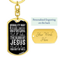 Blood Of Jesus Christ Keychain Stainless Steel or 18k Gold Dog Tag Keyring-Express Your Love Gifts