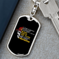 Blood Sweat And Tears Keychain Stainless Steel or 18k Gold Dog Tag Keyring-Express Your Love Gifts