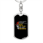 Blood Sweat And Tears Keychain Stainless Steel or 18k Gold Dog Tag Keyring-Express Your Love Gifts