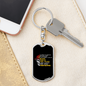 Blood Sweat And Tears Keychain Stainless Steel or 18k Gold Dog Tag Keyring-Express Your Love Gifts