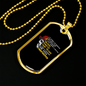 Firefighter Blood Sweat And Tears Necklace Stainless Steel or 18k Gold Dog Tag 24" Chain-Express Your Love Gifts