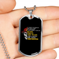 Firefighter Blood Sweat And Tears Necklace Stainless Steel or 18k Gold Dog Tag 24" Chain-Express Your Love Gifts