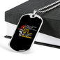 Firefighter Blood Sweat And Tears Necklace Stainless Steel or 18k Gold Dog Tag 24" Chain-Express Your Love Gifts