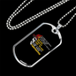Firefighter Blood Sweat And Tears Necklace Stainless Steel or 18k Gold Dog Tag 24" Chain-Express Your Love Gifts