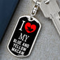 Blue And Yellow Macaw Bird Lover Keyring Keychain Stainless Steel or 18k Gold-Express Your Love Gifts