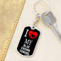 Blue Crown Conure Bird Lover Keyring Keychain Stainless Steel or 18k Gold-Express Your Love Gifts