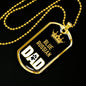 Blue Russian Cat Dad Necklace Stainless Steel or 18k Gold Dog Tag 24" Chain-Express Your Love Gifts