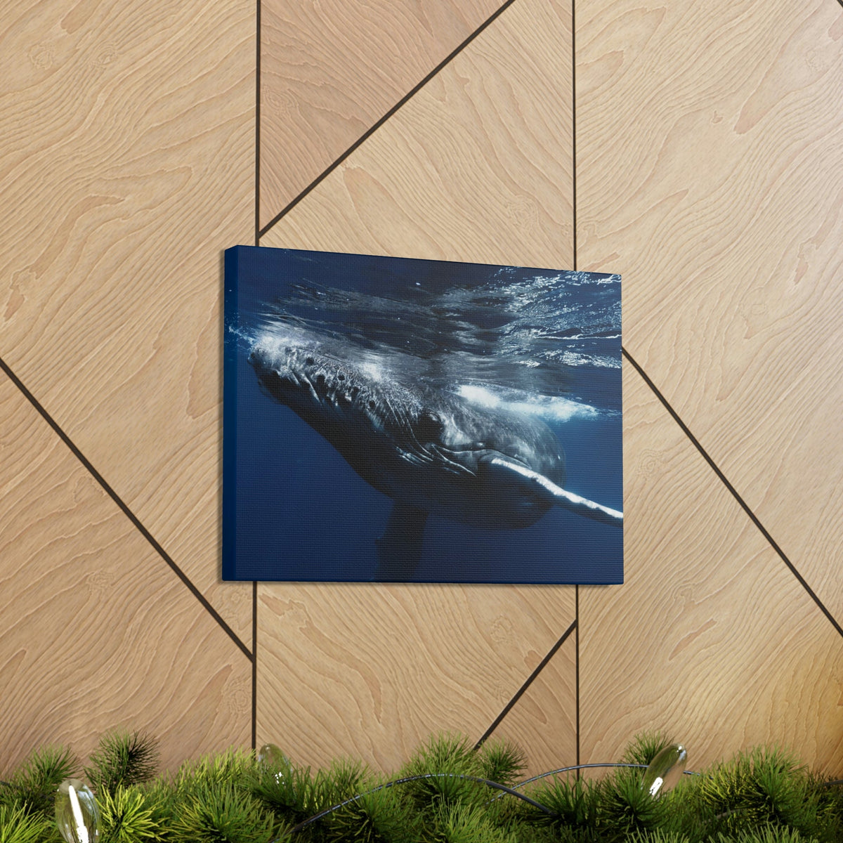 Scripture Walls Blue Whale Hunting Blue Whale on Hunt Print Animal Wall Art Wildlife Canvas Prints Wall Art Ready to Hang Unframed-Express Your Love Gifts