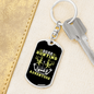 Boar Hunting Adventure Keychain Stainless Steel or 18k Gold Dog Tag Keyring-Express Your Love Gifts