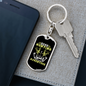 Boar Hunting Adventure Keychain Stainless Steel or 18k Gold Dog Tag Keyring-Express Your Love Gifts