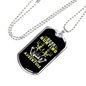 Boar Hunting Adventure Necklace Stainless Steel or 18k Gold Dog Tag 24" Chain-Express Your Love Gifts