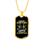 Boar Hunting Adventure Necklace Stainless Steel or 18k Gold Dog Tag 24" Chain-Express Your Love Gifts