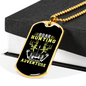Boar Hunting Adventure Necklace Stainless Steel or 18k Gold Dog Tag 24" Chain-Express Your Love Gifts