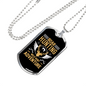 Boar Hunting Necklace Stainless Steel or 18k Gold Dog Tag 24" Chain-Express Your Love Gifts