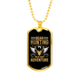 Boar Hunting Necklace Stainless Steel or 18k Gold Dog Tag 24" Chain-Express Your Love Gifts