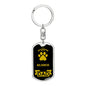 Bolognese Keychain Stainless Steel or 18k Gold-Express Your Love Gifts