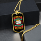 Bond With Dog Bones Necklace Stainless Steel or 18k Gold Dog Tag 24" Chain-Express Your Love Gifts