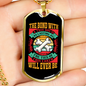 Bond With Dog Bones Necklace Stainless Steel or 18k Gold Dog Tag 24" Chain-Express Your Love Gifts
