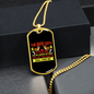 Bond With Dog Necklace Stainless Steel or 18k Gold Dog Tag 24" Chain-Express Your Love Gifts