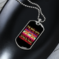 Bond With Dog Purple Necklace Stainless Steel or 18k Gold Dog Tag 24" Chain-Express Your Love Gifts