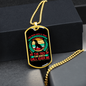 Bond With True Dog Blue Necklace Stainless Steel or 18k Gold Dog Tag 24" Chain-Express Your Love Gifts