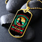 Bond With True Dog Blue Necklace Stainless Steel or 18k Gold Dog Tag 24" Chain-Express Your Love Gifts