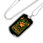 Bond With True Dog Green Necklace Stainless Steel or 18k Gold Dog Tag 24" Chain-Express Your Love Gifts