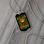 Bond With True Dog Green Necklace Stainless Steel or 18k Gold Dog Tag 24" Chain-Express Your Love Gifts