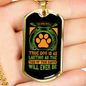 Bond With True Dog Green Necklace Stainless Steel or 18k Gold Dog Tag 24" Chain-Express Your Love Gifts