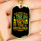 Bond With True Dog Necklace Stainless Steel or 18k Gold Dog Tag 24" Chain-Express Your Love Gifts