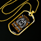Bond With True Dog Yellow Necklace Stainless Steel or 18k Gold Dog Tag 24" Chain-Express Your Love Gifts