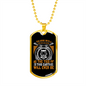 Bond With True Dog Yellow Necklace Stainless Steel or 18k Gold Dog Tag 24" Chain-Express Your Love Gifts
