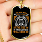 Bond With True Dog Yellow Necklace Stainless Steel or 18k Gold Dog Tag 24" Chain-Express Your Love Gifts