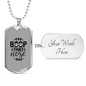 Boop That Nose Necklace Stainless Steel or 18k Gold Dog Tag 24" Chain-Express Your Love Gifts