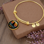 Border Collie Mom Bracelet Stainless Steel or 18k Gold Circle Bangle-Express Your Love Gifts