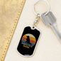 Border Collie Mom Keychain Stainless Steel or 18k Gold Dog Tag Keyring-Express Your Love Gifts