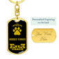 Border Terrier Keychain Stainless Steel or 18k Gold-Express Your Love Gifts