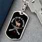 Born To Be A Hunter Hunter'S Keychain Gift Stainless Steel or 18k Gold Dog Tag Keyring-Express Your Love Gifts