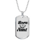 Born To Hunt Antlers Necklace Stainless Steel or 18k Gold Dog Tag 24" Chain-Express Your Love Gifts