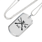 Born To Hunt Black Necklace Stainless Steel or 18k Gold Dog Tag 24" Chain-Express Your Love Gifts